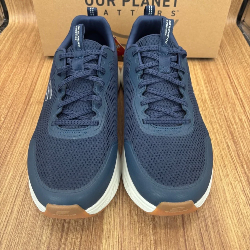 Skechers‎ Edgeride Rekze Mens Size 12 Navy New Extra Wide Fit Sneakers 232835WW